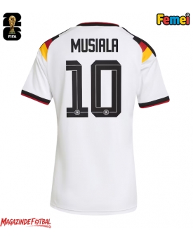 Germania Jamal Musiala #10 Echipament de Fotbal Replică Mondial 2026 Femei Acasa Germania Jamal Musiala #10 Echipament de Fotbal Replică Mondial 2026 Femei Acasa